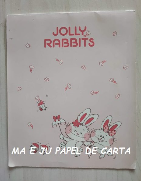 JOLLY RABBITS NAKAMURA SEIKO – ANGEL SONY CONJUNTO IMPORTADO = CAPA + PAPEL + ENVELOPE – DV73 - Imagem 2