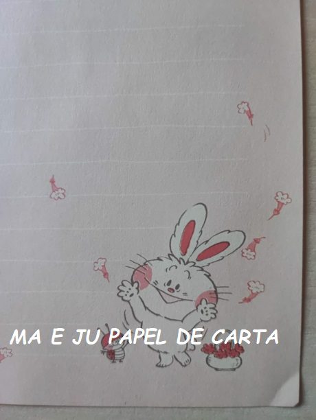 JOLLY RABBITS NAKAMURA SEIKO – ANGEL SONY CONJUNTO IMPORTADO = PAPEL + ENVELOPE – DV74 - Imagem 3