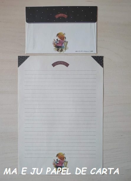 MENININHAS CARROT – SAN-X CHIZURU CONJUNTO IMPORTADO = PAPEL + ENVELOPE – DV77
