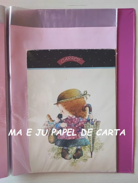MENININHAS CARROT – SAN-X CHIZURU CONJUNTO IMPORTADO = CAPA + PAPEL + ENVELOPE – DV76 - Imagem 10
