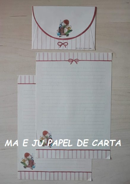 MENININHAS CARROT – SAN-X CHIZURU CONJUNTO IMPORTADO = CAPA + PAPEL + ENVELOPE – DV78 - Imagem 6