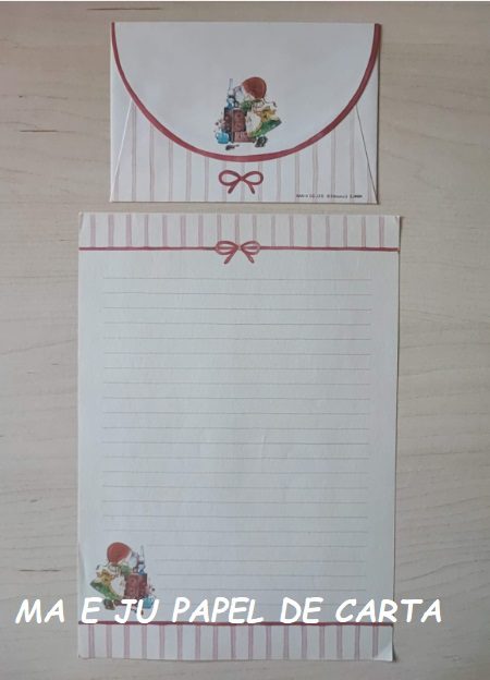 MENININHAS CARROT – SAN-X CHIZURU CONJUNTO IMPORTADO = PAPEL + ENVELOPE – DV79