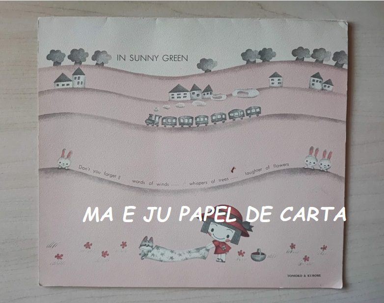 MENININHAS NAKAMURA SEIKO – ANGEL SONY CONJUNTO IMPORTADO = CAPA + PAPEL + ENVELOPE – DV83 - Imagem 2