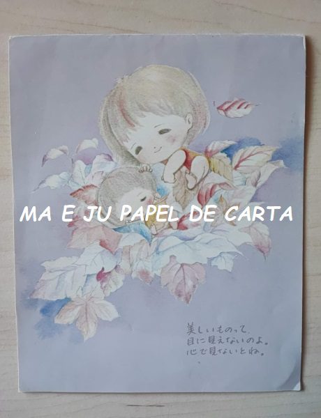 MENININHAS NAKAMURA SEIKO – ANGEL SONY CONJUNTO IMPORTADO = CAPA + PAPEL + ENVELOPE – DV89 - Imagem 2