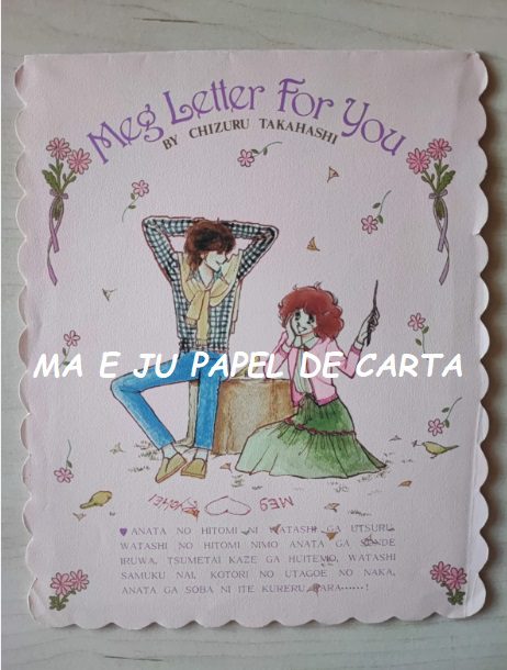 MENININHAS MEG LETTER FOR YOU - CHIZURU TAKASHI CONJUNTO IMPORTADO = CAPA + PAPEL – DV92 - Imagem 2