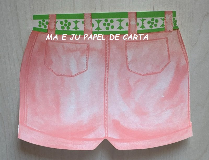 FORMAS RECORTADAS PANTS CONJUNTO IMPORTADO = PAPEL + ENVELOPE – FR149 - Imagem 2