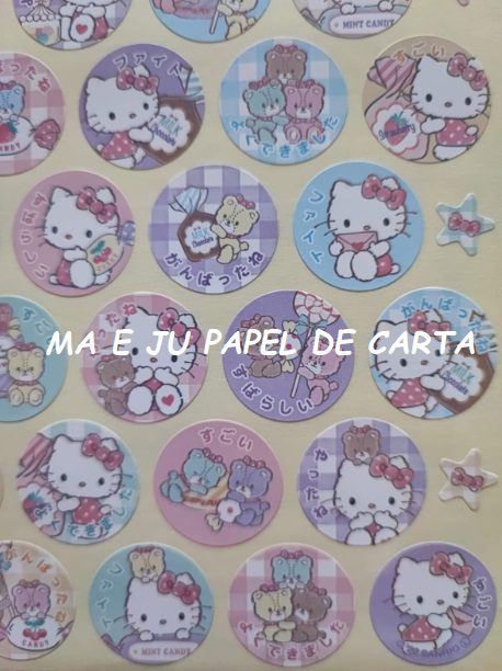 HELLO KITTY - SANRIO - JAPÃO - CARTELA STICKERS IMPORTADO = HK62 - Imagem 2